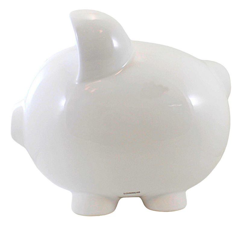 Child To Cherish 11.0 Inch Boss Hog Piggy Bank Saving Money Solid White Decorative Banks, 2 of 4