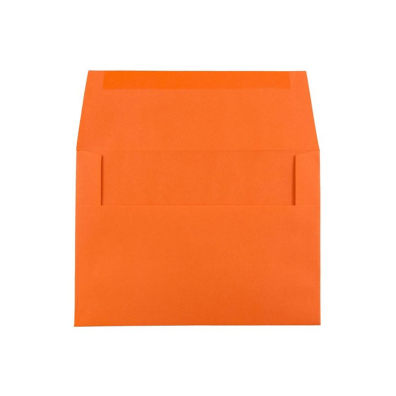 JAM Paper A6 Colored Invitation Envelopes 4.75 x 6.5 Orange Recycled 15905, 2 of 5