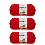 Bernat Softee Chunky Berry Red Yarn - 3 Pack of 100g/3.5oz - Acrylic - 6 Super Bulky - 108 Yards - Knitting/Crochet