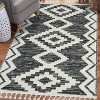 Luxe Weavers South Western Diamond Fringe Black 8x10 Area Rug - 2 of 4
