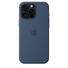 Apple iPhone 16 Pro Max Silicone Case with MagSafe - Denim - 4 of 4