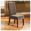 Stretch Pique Short Dining Room Chair Slipcover - Sure Fit - 2 of 3