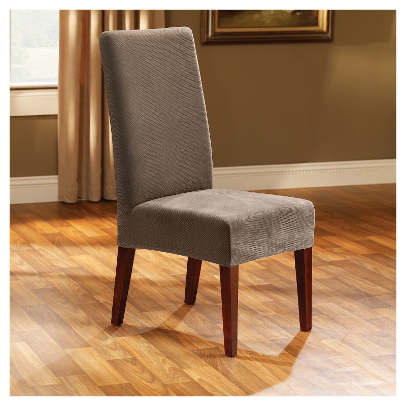Stretch Pique Short Dining Room Chair Slipcover - Sure Fit, 3 of 11