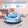 12V Kids Electric Ride On Bumper Car, 3 Speed Toddler Bumper Car With Remote, Baby Bumping Toy with Music, LED Lights, 360 Degree Spin for Boys Girls - 4 of 4