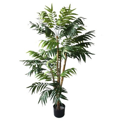 Pure Garden 5ft Tropical Palm Artificial Tree