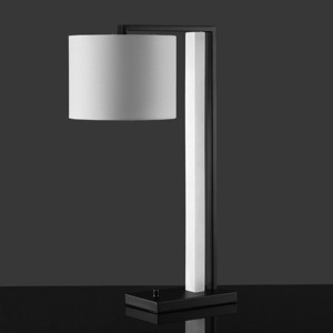 Katryna Alabaster Table Lamp - CTL1058 - Black/White - Safavieh Couture - 1 of 4
