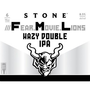Stone ///Fear.Movie.Lions Double IPA Beer - 6pk/16 fl oz Cans - 1 of 4