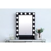 Elegant Lighting Brenda 24 inch by 32 inch plug in LED 5000K mirror in black - 2 of 4