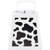 Okuna Outpost 6 Pack Cow Bells with Handle for Kids, Cow Print Call Bell Noise Makers for Farm, Sporting Events (4 Inches) - 4 of 4