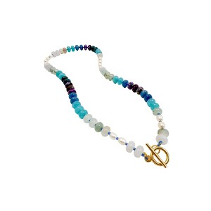 Coastal Glow Freshwater Pearl and Bold Gemstone Beaded Necklace - 1 of 3