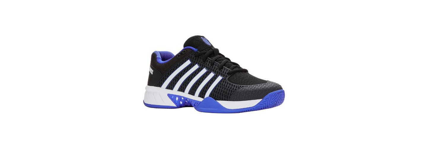 Мужские кроссовки K-Swiss Express Light 2E Pickleball Shoe (Black/White/Dazzling Blue)., цвет: Чёрный — фото 2