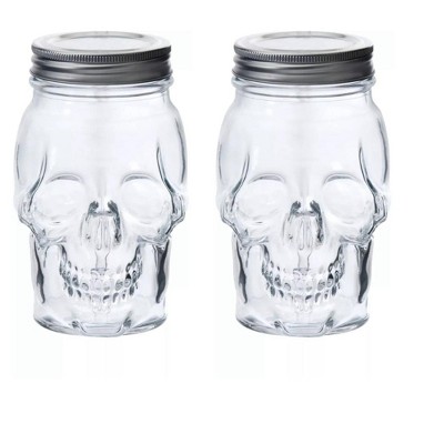 Target Bullseye iridescent newest skeleton skull jars 6 total