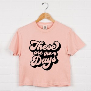 Simply Sage Market These Are The Days Retro Boxy Crop Top - 1 of 4