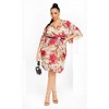 Women's Plus Size Frida Wrap Dress - champagne | CITY CHIC - image 2 of 4