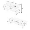 Racxily 70" Fold Sofa Bed, Convertible Futon Couch Sleeper Sofa, Loveseat Sofas with Cup Holder, for Living Room, Apartment - 4 of 4