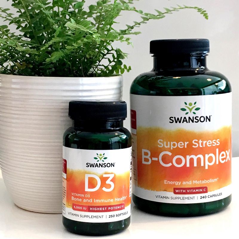 Swanson Super Stress Vitamin B Complex with Vitamin C Capsule 240ct, 4 of 6