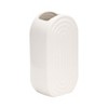 Sagebrook Home Oval Ridge Ceramic Vase Contemporary Vase for Home or Office Decorative - 2 of 4