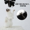 Unique Bargains Cat Feather Plaything Cat Wand Replacement Feather Fluffy Plume Black Brown 3 Pcs - 4 of 4