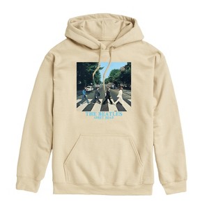 Men's - The Beatles - Abbey Road Album Cover Graphic Fleece Pullover Hoodie - 1 of 4