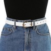 INSPIRE CHIC Women's Alligator Embossed Belts Leather Waist Alloy Pin Buckle Belt - 4 of 4