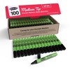 Show-me® Medium Tip Slim Barrel Dry Erase Markers, Black, Classbox of 100 - 3 of 4