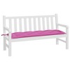 vidaXL Bench Cushion Outdoor Water Repellent Bench Cushion Pad Oxford Fabric - Pink 59.1" x 19.7" x 2.8" - 3 of 4