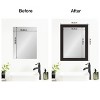 Amanti Art Mirror Makeover Bathroom Mirror Frame Border Kit - Fully Assembled Peel and Stick Frame - Mirror NOT Included - Furniture Espresso Trim - 4 of 4