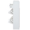 SEVOBAL Shoe Racks Modern Tipping Bucket Shoe Cabinet with Flip Down Drawers and Storage Organizer for Entrance Hallway, White, 50.7"*9.4"*42.5" - 3 of 4