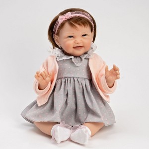 Paradise Galleries Realistic Reborn Toddler Doll Sweetie Pie, 19 inch, Rooted Hair and Magnetic Pacifier, 7-Piece Baby Doll Gift Set - 1 of 4