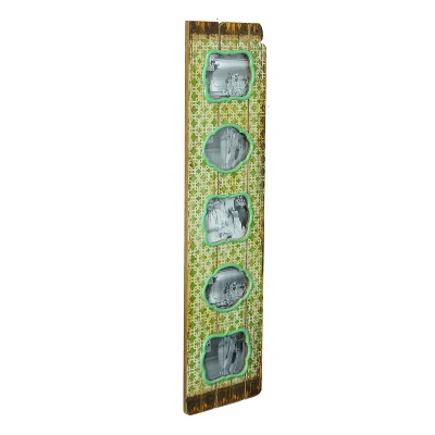 VIP Wood 40 in. Green Multi Photo Frame Vertical