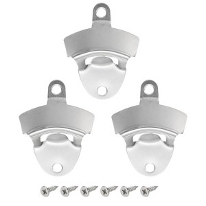 Unique Bargains Iron Wall Mounted Portable Beer Soda Bottle Opener for Home Bar Party - 1 of 4