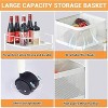 5 Tier Rolling Storage Cart, Metal Mesh Rolling Cart Organizer with Top Lid, Rotating Kitchen Storage Cart, No Assembly - 2 of 4