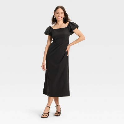Women's Puff Short Sleeve Maxi Dress - A New Day™