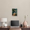 Art Remedy Entrance with Fountain Impresionism Landscape Wall Art Framed - 2 of 4