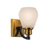 Artcraft Lighting Nelson 1 - Light Vanity in  Brass/Black - 3 of 4