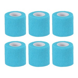 Unique Bargains Self-Adhesive Elastic Breathable Athletic Tapes 6 Rolls - 1 of 4