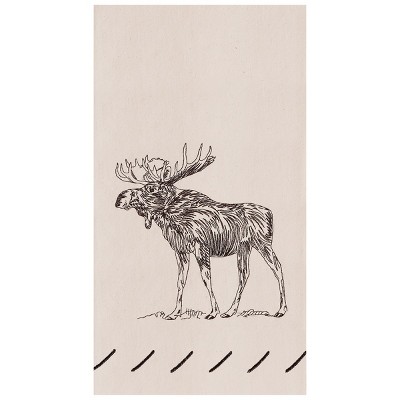 C&F Home Forest Moose Embroidered Flour Sack Kitchen Towel