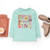 The Juniper Shop Happiness Blooms From Within Youth Long Sleeve Tee - XL - Seafoam - 3 of 4