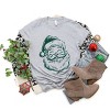 Santa Outline Green - Women's Short Sleeve Graphic T-Shirt - 2 of 4
