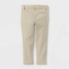 Toddler Girls' Skinny Slim Fit Uniform Chino Pants - Cat & Jack™ - 2 of 3