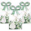Big Dot of Happiness Boho Botanical - Square Favor Gift Boxes - Greenery Party Bow Boxes - Set of 12 - 2 of 4