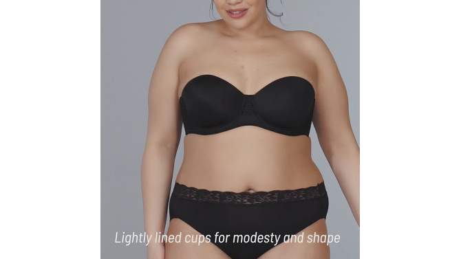 Vanity Fair Womens Beauty Back® Underwire Smoothing Strapless Bra 74380, 2 of 4, play video