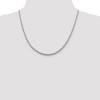 Black Bow Jewelry 2.5mm Sterling Silver Diamond Cut Solid Round Franco Chain Necklace - 2 of 4
