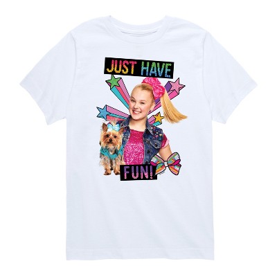 JoJo Siwa Just Have Fun! Short Sleeve Graphic T-Shirt - White - 5T