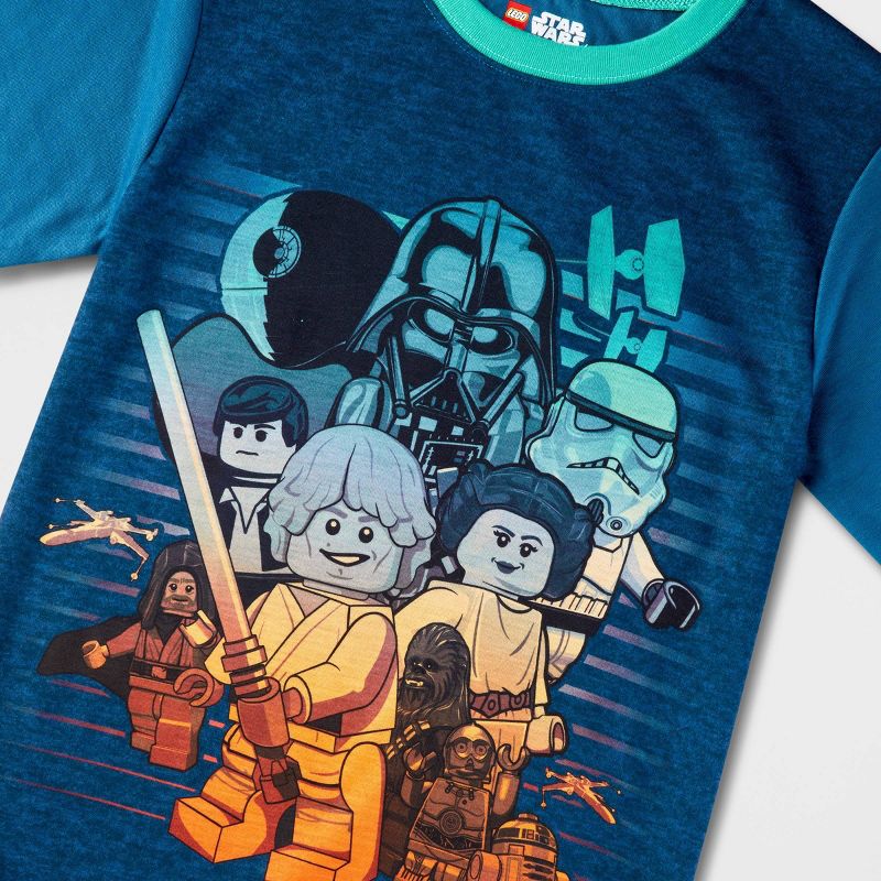 Boys' LEGO Star Wars 2pc Pajama Set with Toys - Blue, 3 of 5