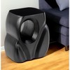 HomeRoots 16" Black Solid Wood Figurine End Table - 2 of 4