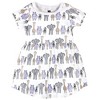 Hudson Baby Infant and Toddler Girl Cotton Short-Sleeve Dresses 2pk, Pink Safari, 3-6 Months - 2 of 4