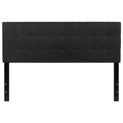 Flash Furniture Bedford Tufted Upholstered King Size Headboard in Black Fabric 