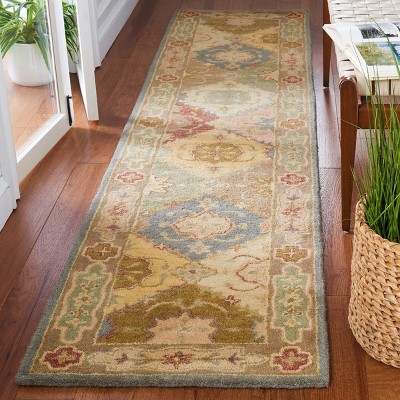 Ivory and Beige Hand Tufted Wool Area Rug