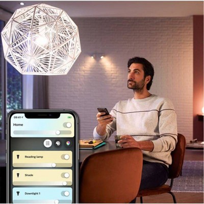 Philips Hue 2pk BR30 Warm-To-Cool LED Smart Bluetooth Lights and Bridge Compatible_2